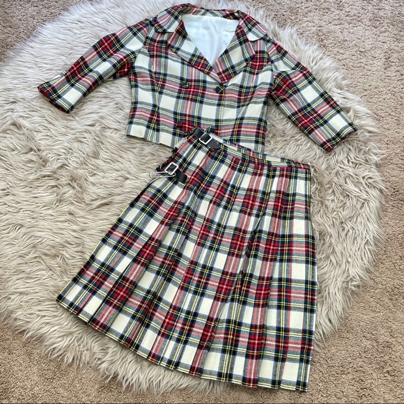 Dresses & Skirts - Vintage Scottish wool kilt and suit jacket